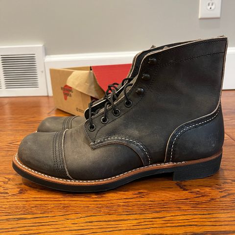 Red Wing Iron Ranger in S.B. Foot Charcoal Rough and Tough