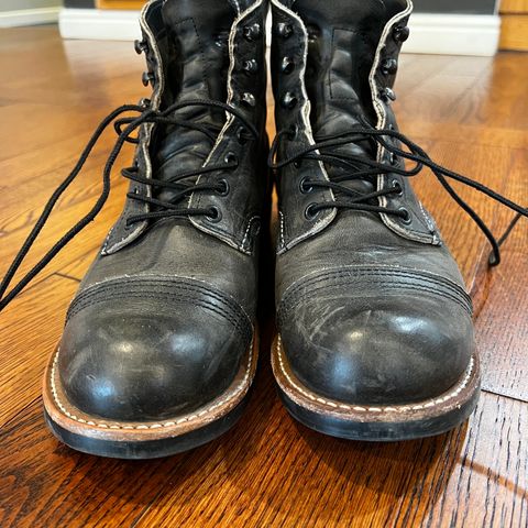 Red Wing Iron Ranger in S.B. Foot Charcoal Rough and Tough