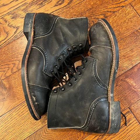 Red Wing Iron Ranger in S.B. Foot Charcoal Rough and Tough