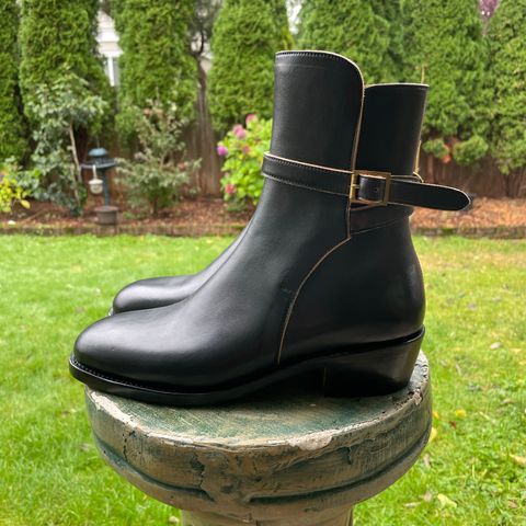Benzein The Kai Jodhpur in Maryam Toscanello Horsebutt Overdyed Black