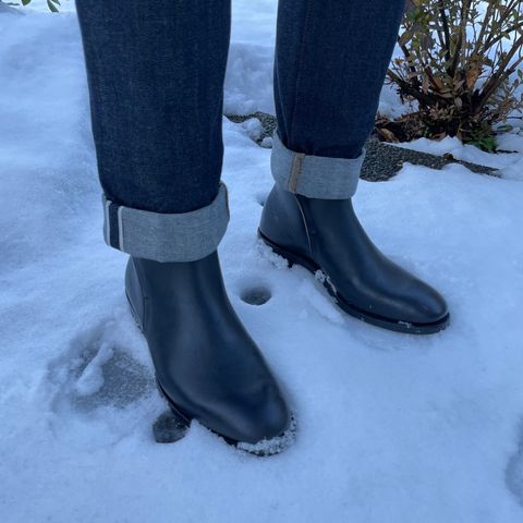 Benzein The Kai Jodhpur in Maryam Toscanello Horsebutt Overdyed Black