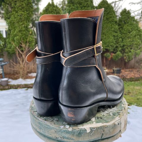 Benzein The Kai Jodhpur in Maryam Toscanello Horsebutt Overdyed Black