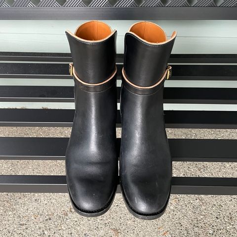 Benzein The Kai Jodhpur in Maryam Toscanello Horsebutt Overdyed Black