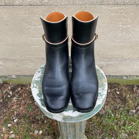 Benzein The Kai Jodhpur in Maryam Toscanello Horsebutt Overdyed Black
