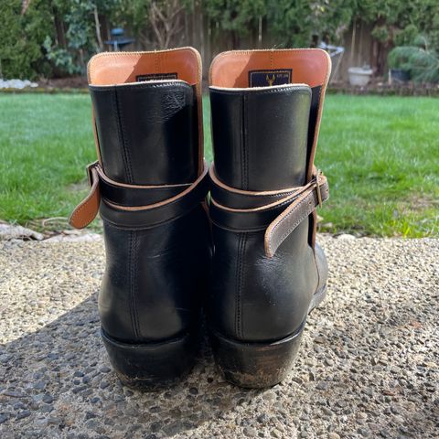 Benzein The Kai Jodhpur in Maryam Toscanello Horsebutt Overdyed Black