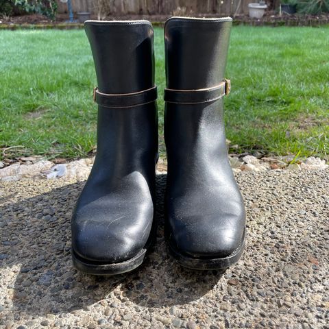 Benzein The Kai Jodhpur in Maryam Toscanello Horsebutt Overdyed Black