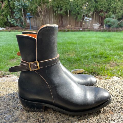 Benzein The Kai Jodhpur in Maryam Toscanello Horsebutt Overdyed Black