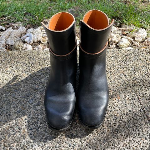 Benzein The Kai Jodhpur in Maryam Toscanello Horsebutt Overdyed Black