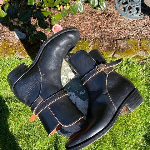 Benzein The Kai Jodhpur in Maryam Toscanello Horsebutt Overdyed Black