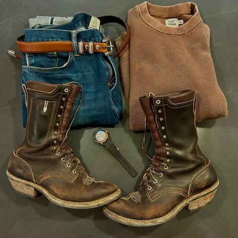 Nicks Packer in Horween Brown Waxed Flesh