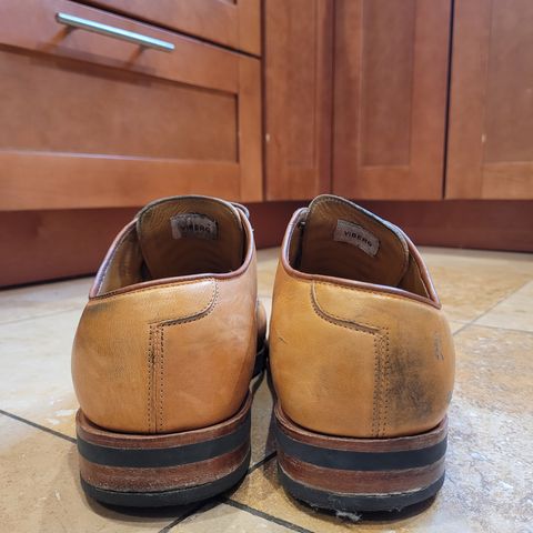 Viberg Derby Shoe in Shinki Camel Latigo Horsehide