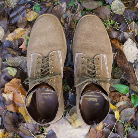 View photo of Sagara Boondocker in Horween Natural Chromexcel Roughout