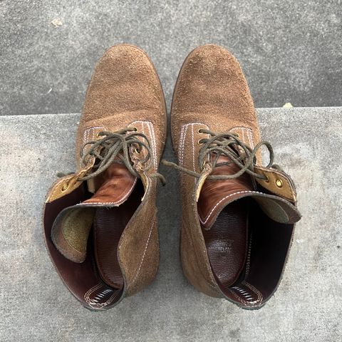 View photo of Sagara Boondocker in Horween Natural Chromexcel Roughout