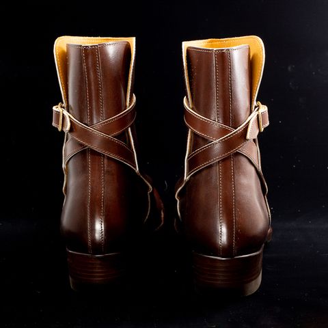 View photo of Clinch Jodhpur Boots in Brown French Calfskin