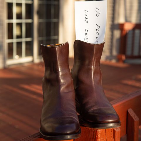 View photo of Clinch Jodhpur Boots in Brown French Calfskin