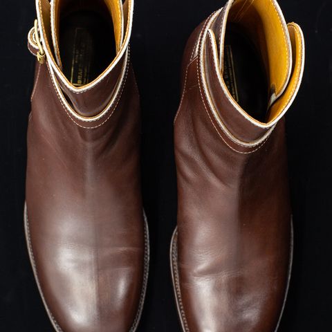 View photo of Clinch Jodhpur Boots in Brown French Calfskin