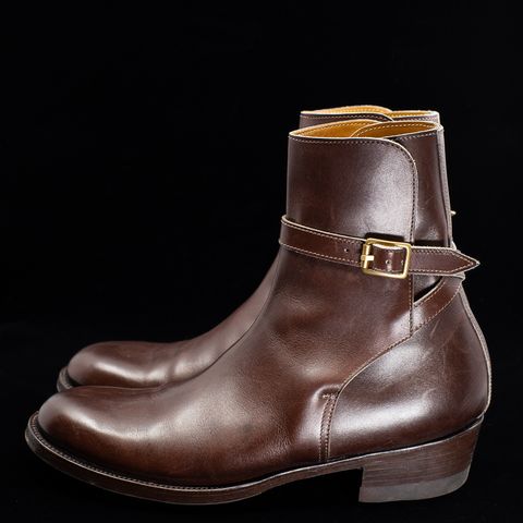 View photo of Clinch Jodhpur Boots in Brown French Calfskin