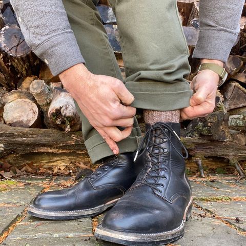 Unmarked DB Hunter in Horween Black Chromexcel