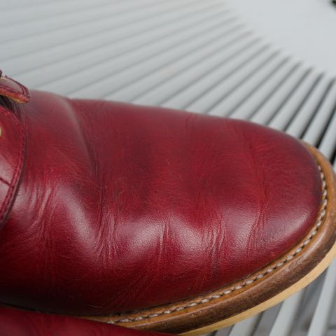 WM1978 French Army Boot in Horween London Bus Red Dublin