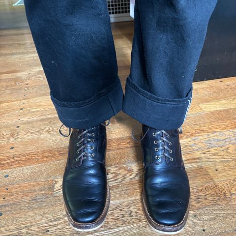 WM1978 French Army Boot in Horween London Bus Red Dublin