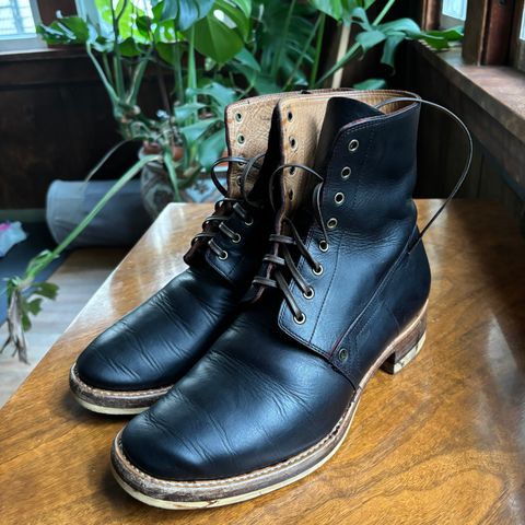 WM1978 French Army Boot in Horween London Bus Red Dublin