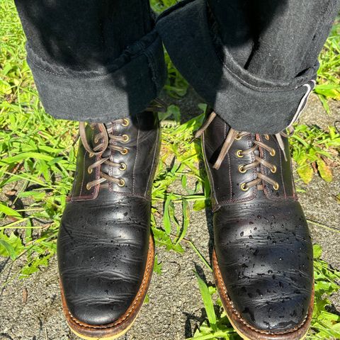 WM1978 French Army Boot in Horween London Bus Red Dublin