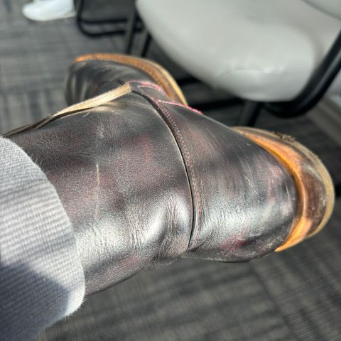 WM1978 French Army Boot in Horween London Bus Red Dublin