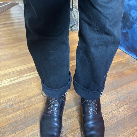 WM1978 French Army Boot in Horween London Bus Red Dublin