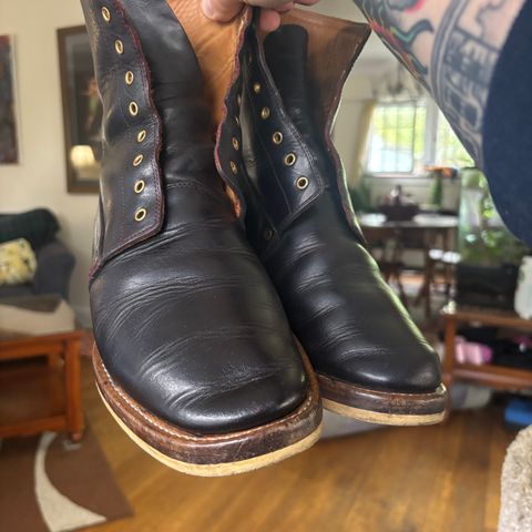 WM1978 French Army Boot in Horween London Bus Red Dublin