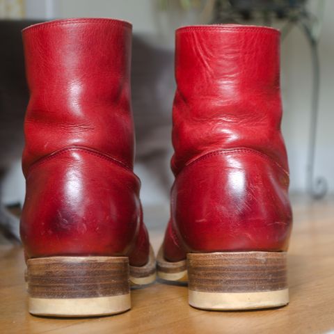 WM1978 French Army Boot in Horween London Bus Red Dublin