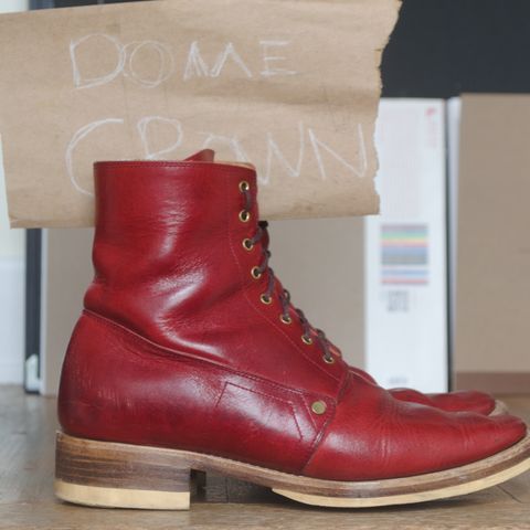 WM1978 French Army Boot in Horween London Bus Red Dublin