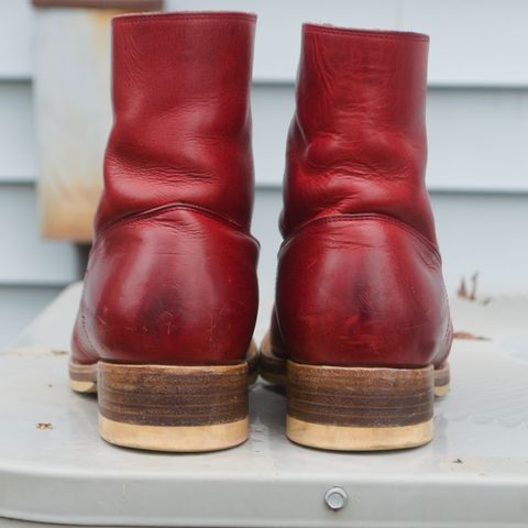 WM1978 French Army Boot in Horween London Bus Red Dublin