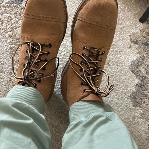Viberg Service Boot BCT in Horween Marine Field Roughout
