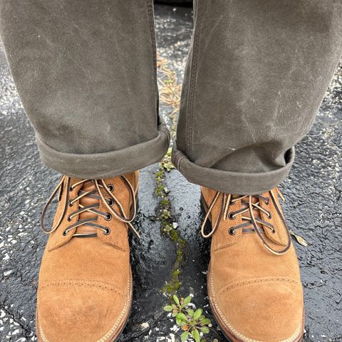 Viberg Service Boot BCT in Horween Marine Field Roughout