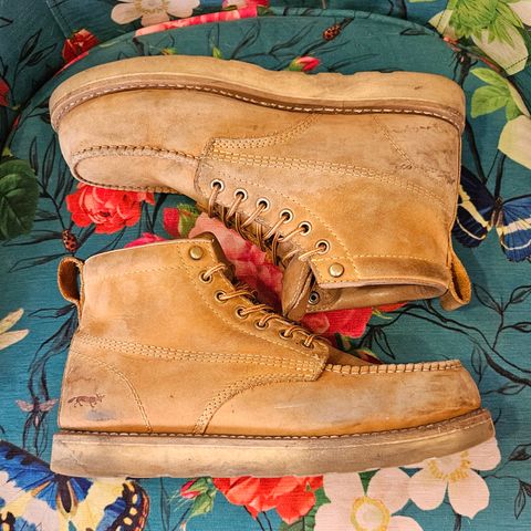 Golden Fox Golden Fox / 6" Moc Toe Wedge Pro Work Boots in Golden Fox / Nubuck