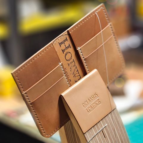 DELASSUS LEATHER V42 in Horween Unglazed Natural Shell Cordovan