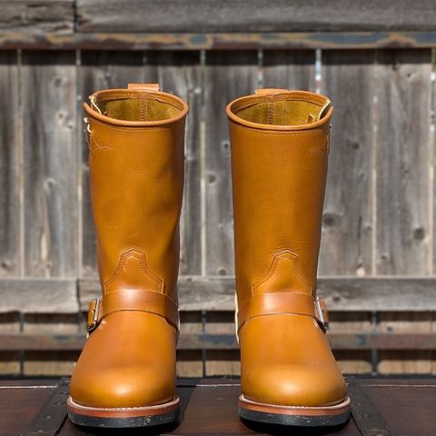 Search result thumbnail of Bright Shoemakers Engineer Boot in Horween English Tan Cavalier (Chromexcel Variant)