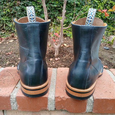 Unmarked DB Hunter Cap Toe in Horween Navy Chromexcel