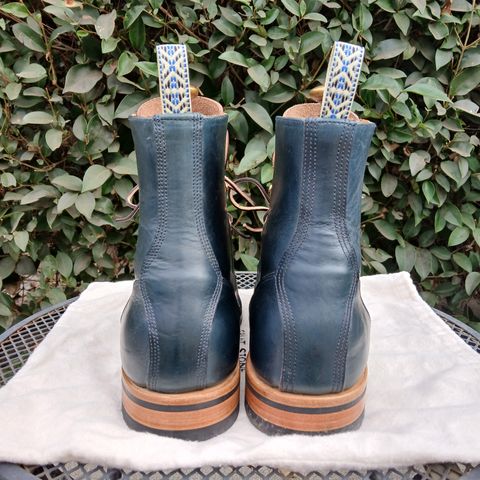 Unmarked DB Hunter Cap Toe in Horween Navy Chromexcel