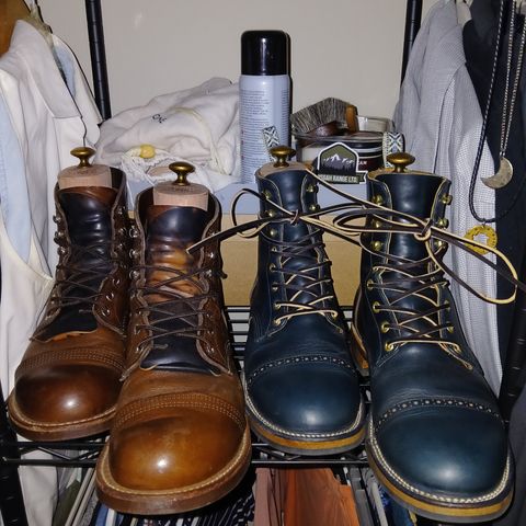 Unmarked DB Hunter Cap Toe in Horween Navy Chromexcel