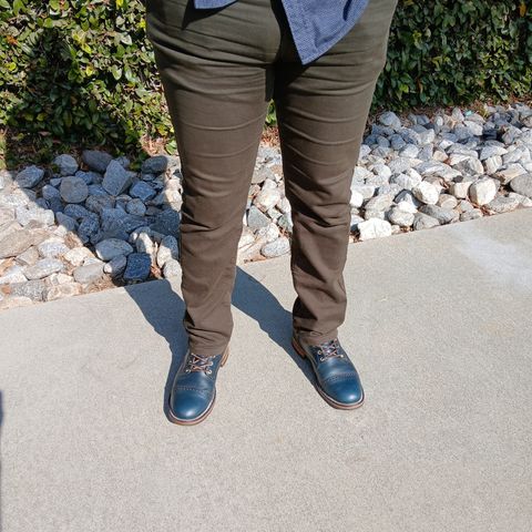 Unmarked DB Hunter Cap Toe in Horween Navy Chromexcel