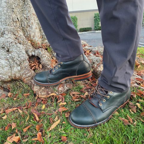 Unmarked DB Hunter Cap Toe in Horween Navy Chromexcel