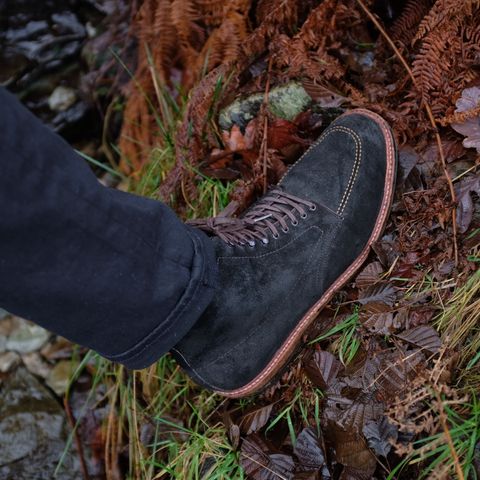 Alden Indy Boot in Horween Earth Reverse Chamois