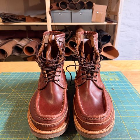 Russell Moccasin Custom Model in Seidel Crust Double Shot