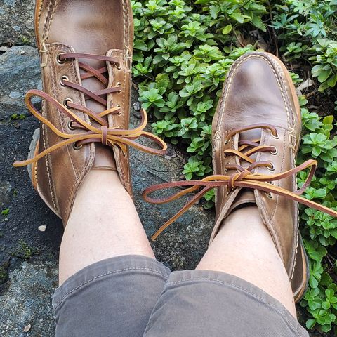 Oak Street Bootmakers Camp Boot in Horween Natural Chromexcel