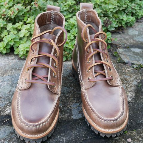 Oak Street Bootmakers Camp Boot in Horween Natural Chromexcel