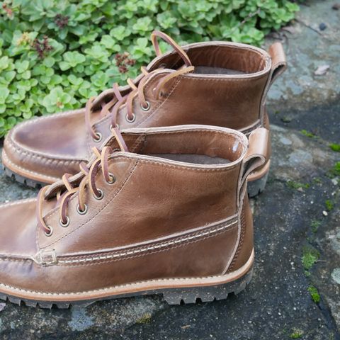 Oak Street Bootmakers Camp Boot in Horween Natural Chromexcel