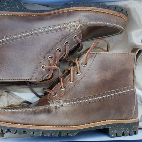 Oak Street Bootmakers Camp Boot in Horween Natural Chromexcel