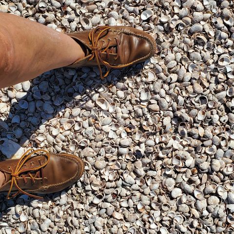 Oak Street Bootmakers Camp Boot in Horween Natural Chromexcel