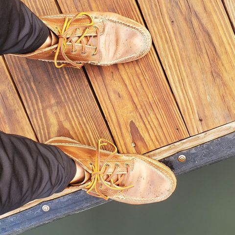 Oak Street Bootmakers Camp Boot in Horween Natural Chromexcel